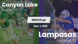 Matchup: Canyon Lake High vs. Lampasas  2019