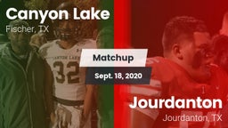 Matchup: Canyon Lake High vs. Jourdanton  2020