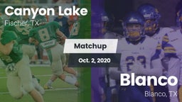 Matchup: Canyon Lake High vs. Blanco  2020