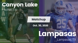 Matchup: Canyon Lake High vs. Lampasas  2020