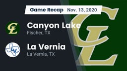 Recap: Canyon Lake  vs. La Vernia  2020