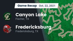 Recap: Canyon Lake  vs. Fredericksburg  2021