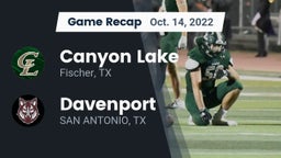 Recap: Canyon Lake  vs. Davenport  2022