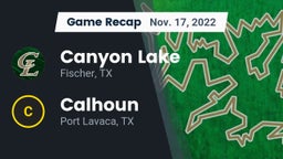 Recap: Canyon Lake  vs. Calhoun  2022