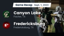 Recap: Canyon Lake  vs. Fredericksburg  2023