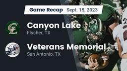 Recap: Canyon Lake  vs. Veterans Memorial 2023