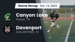 Recap: Canyon Lake  vs. Davenport  2023