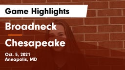 Broadneck  vs Chesapeake  Game Highlights - Oct. 5, 2021