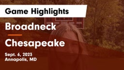 Broadneck  vs Chesapeake  Game Highlights - Sept. 6, 2023