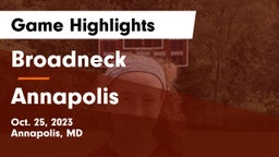 Broadneck  vs Annapolis  Game Highlights - Oct. 25, 2023