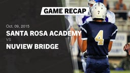 Recap: Santa Rosa Academy vs. Nuview Bridge  2015