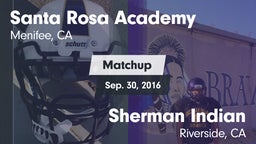 Matchup: Santa Rosa Academy vs. Sherman Indian  2016