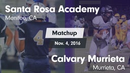 Matchup: Santa Rosa Academy vs. Calvary Murrieta  2016