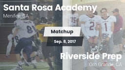 Matchup: Santa Rosa Academy vs. Riverside Prep  2017