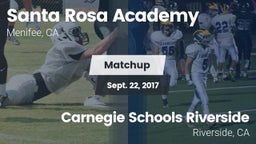 Matchup: Santa Rosa Academy vs. Carnegie Schools Riverside 2017