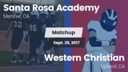 Matchup: Santa Rosa Academy vs. Western Christian  2017
