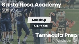 Matchup: Santa Rosa Academy vs. Temecula Prep  2017