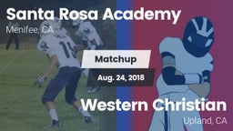 Matchup: Santa Rosa Academy vs. Western Christian  2018