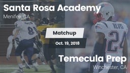 Matchup: Santa Rosa Academy vs. Temecula Prep  2018