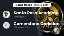 Recap: Santa Rosa Academy vs. Cornerstone Christian  2019