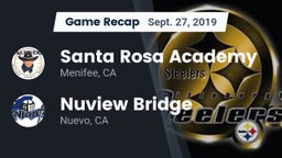 Recap: Santa Rosa Academy vs. Nuview Bridge  2019