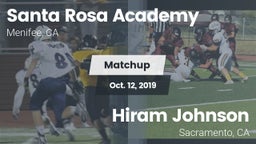 Matchup: Santa Rosa Academy vs. Hiram Johnson  2019