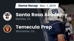 Recap: Santa Rosa Academy vs. Temecula Prep  2019