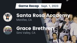 Recap: Santa Rosa Academy vs. Grace Brethren  2023