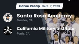 Recap: Santa Rosa Academy vs. California Military Institute  2023