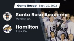 Recap: Santa Rosa Academy vs. Hamilton  2023