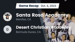 Recap: Santa Rosa Academy vs. Desert Christian Academy 2023