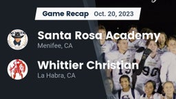 Recap: Santa Rosa Academy vs. Whittier Christian  2023