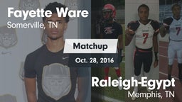 Matchup: Fayette Ware High vs. Raleigh-Egypt  2016