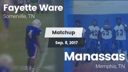 Matchup: Fayette Ware High vs. Manassas  2017
