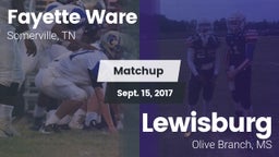 Matchup: Fayette Ware High vs. Lewisburg  2017