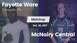 Matchup: Fayette Ware High vs. McNairy Central  2017