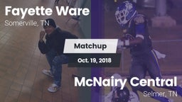 Matchup: Fayette Ware High vs. McNairy Central  2018
