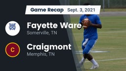 Recap: Fayette Ware  vs. Craigmont  2021