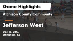Atchison County Community  vs Jefferson West  Game Highlights - Dec 13, 2016