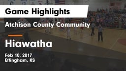 Atchison County Community  vs Hiawatha  Game Highlights - Feb 10, 2017
