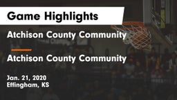 Atchison County Community  vs Atchison County Community  Game Highlights - Jan. 21, 2020
