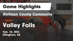 Atchison County Community  vs Valley Falls Game Highlights - Feb. 10, 2023