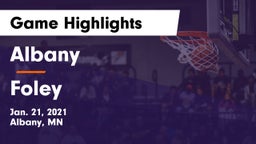 Albany  vs Foley  Game Highlights - Jan. 21, 2021