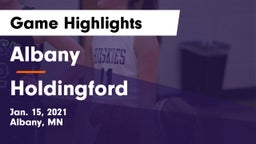Albany  vs Holdingford  Game Highlights - Jan. 15, 2021