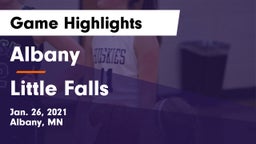 Albany  vs Little Falls Game Highlights - Jan. 26, 2021