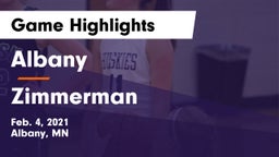 Albany  vs Zimmerman  Game Highlights - Feb. 4, 2021