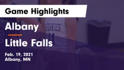 Albany  vs Little Falls Game Highlights - Feb. 19, 2021