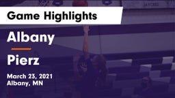 Albany  vs Pierz  Game Highlights - March 23, 2021