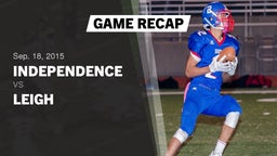 Recap: Independence  vs. Leigh  2015