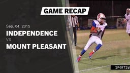 Recap: Independence  vs. Mount Pleasant 2015
